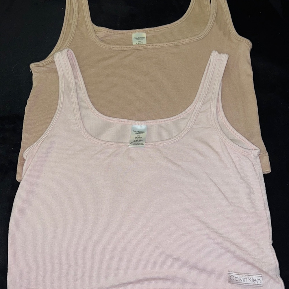 Calvin Klein ribbed cropped cami